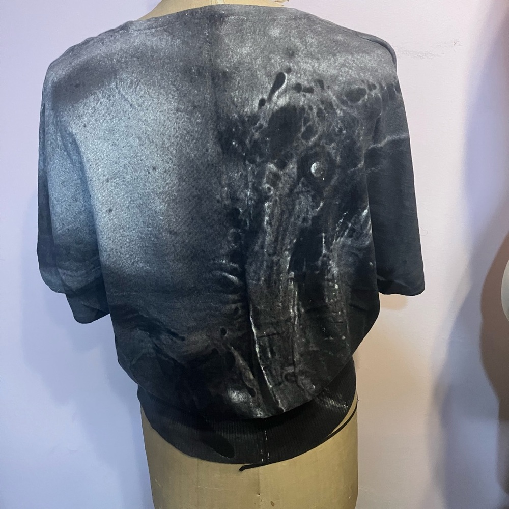 Cool Abstract Printed Lightweight Sweater View 2